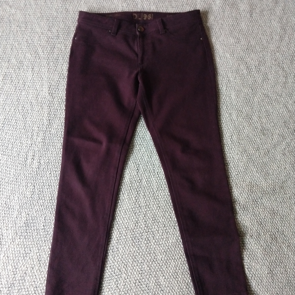 Deep Burgundy Stretchy Jeans